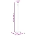 Miniatyrbillede 10 af 10: vidaXL sammenrullelig sidemarkise til terrassen 140x600 cm brun