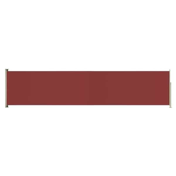 vidaXL Uttrekkbar sidemarkise 140x600 cm rød