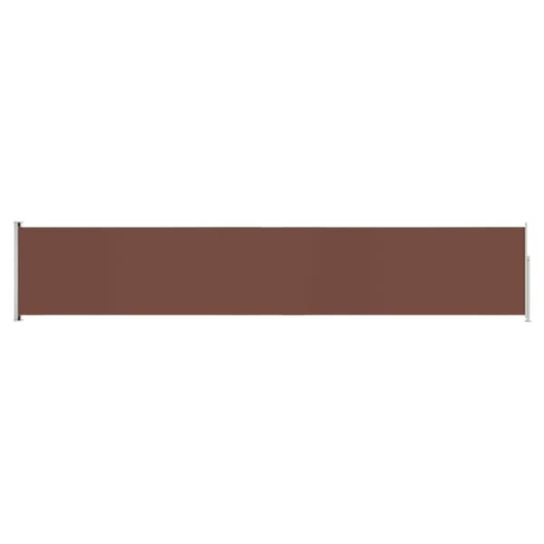 vidaXL Uttrekkbar sidemarkise 117x600 cm brun