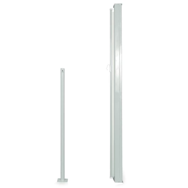vidaXL Uttrekkbar sidemarkise 160x300 cm kremhvit