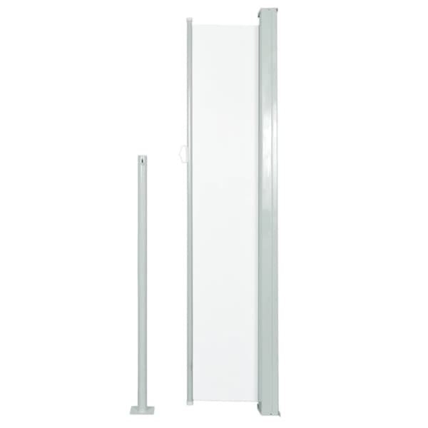 vidaXL Uttrekkbar sidemarkise 160x300 cm kremhvit