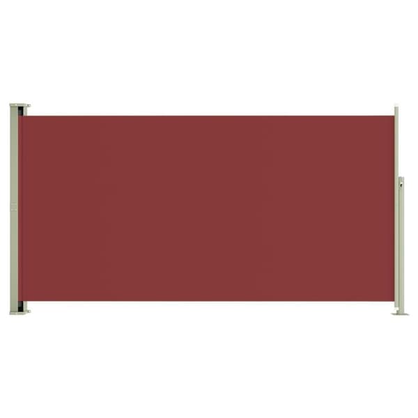 vidaXL Infällbar sidomarkis 160x300 cm röd