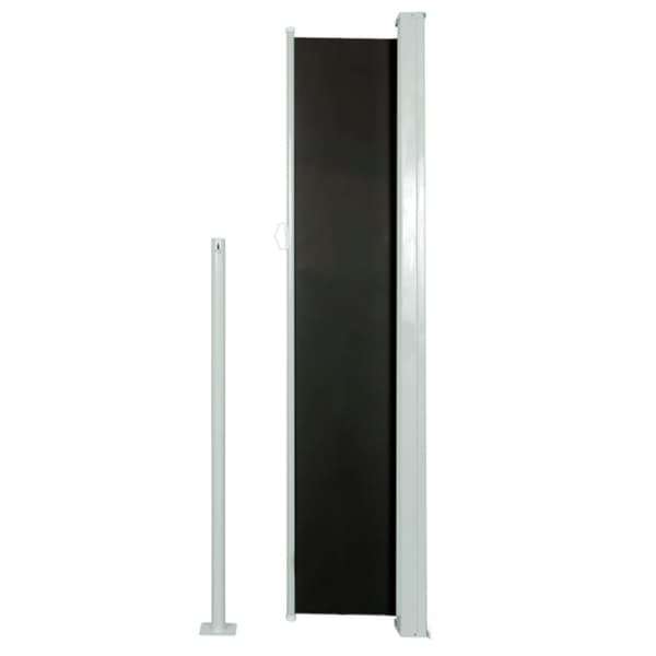 vidaXL sammenrullelig sidemarkise til terrassen 160 x 300 cm sort