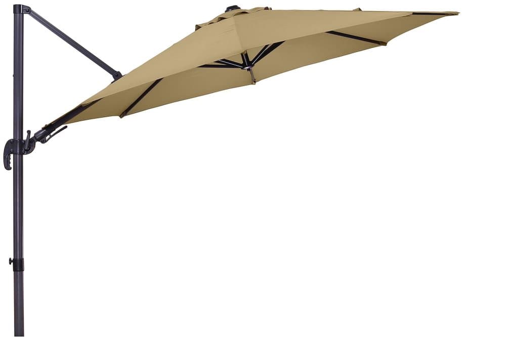 Rhodos Eco Twist Parasoll rund, 300 cm Brun