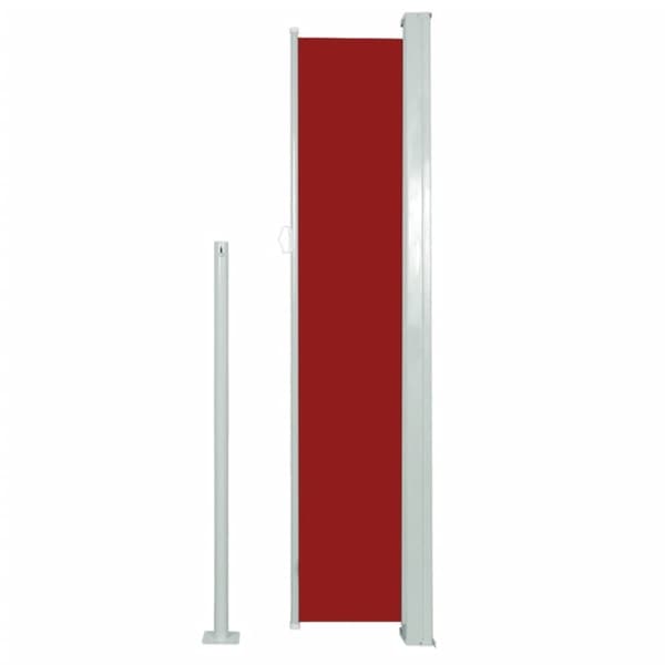 vidaXL Uttrekkbar sidemarkise 160x500 cm rød
