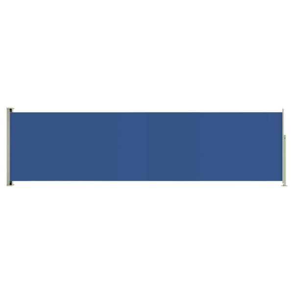 vidaXL Uttrekkbar sidemarkise 140x500 cm blå