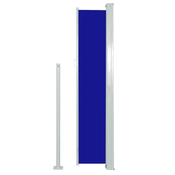 vidaXL Infällbar sidomarkis 160x500 cm blå