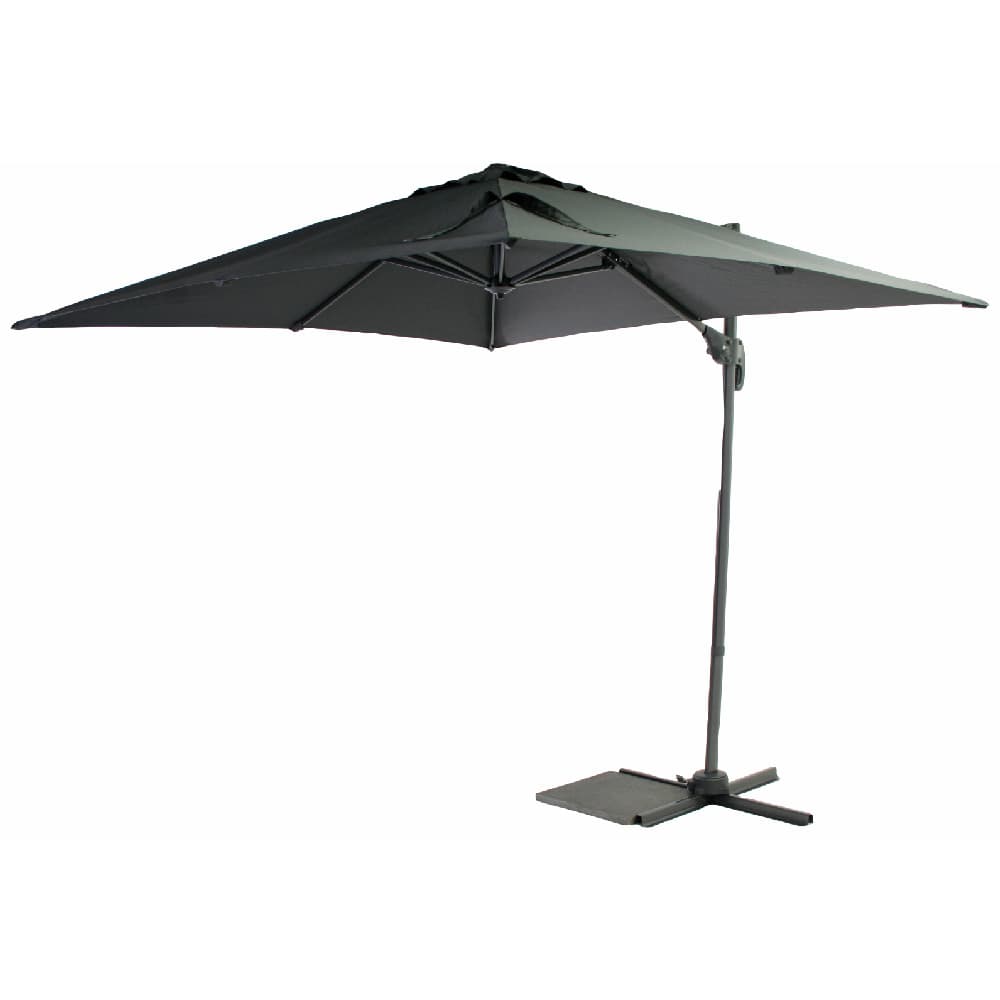 SenS-Line Honolulu fribärande parasoll fyrkantig - 250x250 cm - Antracit