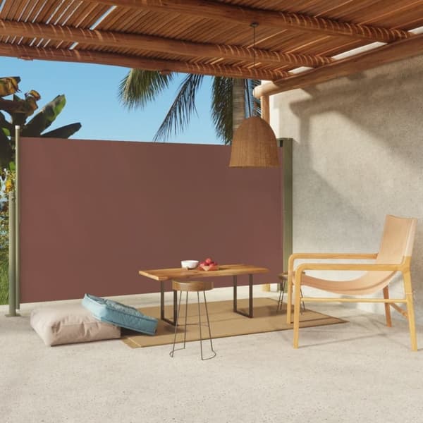 vidaXL Uttrekkbar sidemarkise 170x300 cm brun