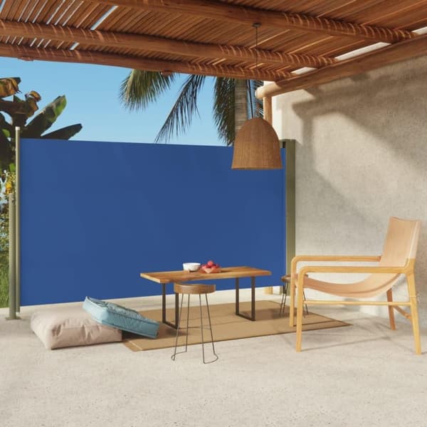 vidaXL Uttrekkbar sidemarkise 170x300 cm blå