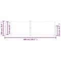 Miniatyrbillede 7 af 9: vidaXL sammenrullelig sidemarkise 180x600 cm cremefarvet