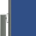 Miniatyrbillede 2 af 11: vidaXL sammenrullelig sidemarkise 140x600 cm blå