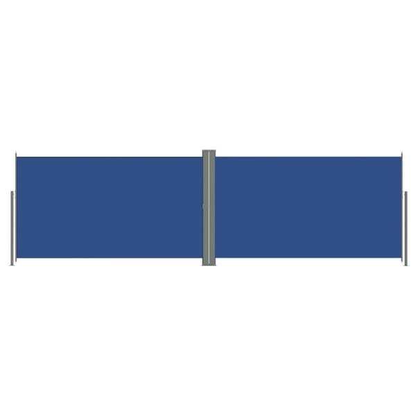 vidaXL Uttrekkbar sidemarkise 180x600 cm blå