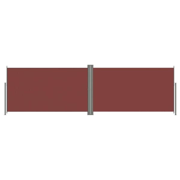 vidaXL Uttrekkbar sidemarkise 180x600 cm brun