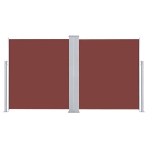 vidaXL sammenrullelig sidemarkise 140x600 cm brun