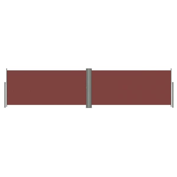 vidaXL sammenrullelig sidemarkise 140x600 cm brun