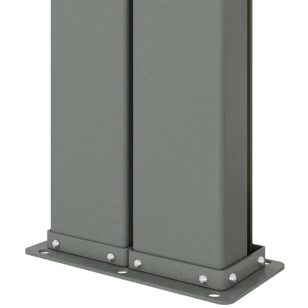 vidaXL Uttrekkbar sidemarkise 140x600 cm kremhvit