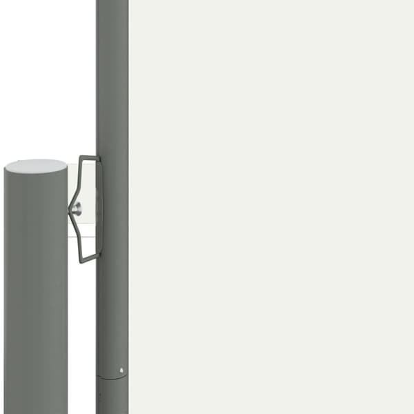 vidaXL Uttrekkbar sidemarkise 140x600 cm kremhvit