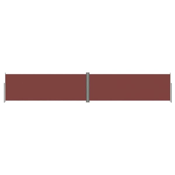 vidaXL Uttrekkbar sidemarkise 180x1000 cm brun
