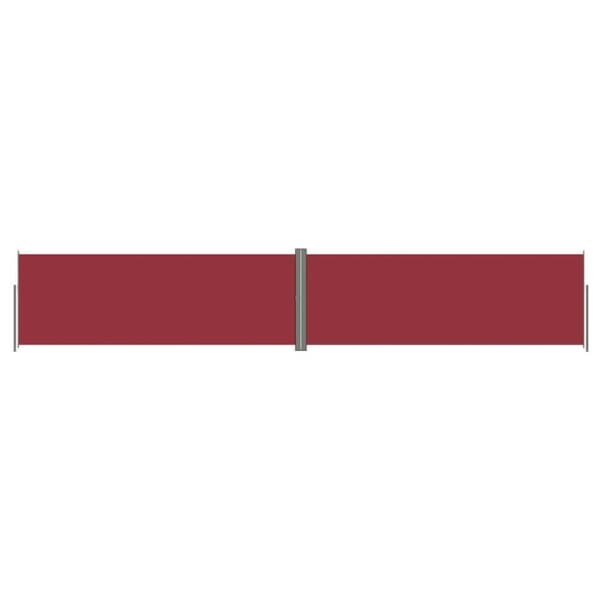 vidaXL Uttrekkbar sidemarkise 180x1000 cm rød