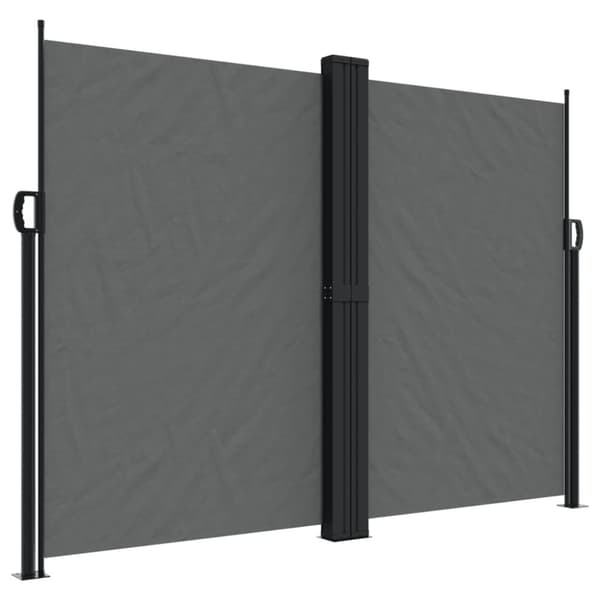 vidaXL Infällbar sidomarkis antracit 180x1200 cm