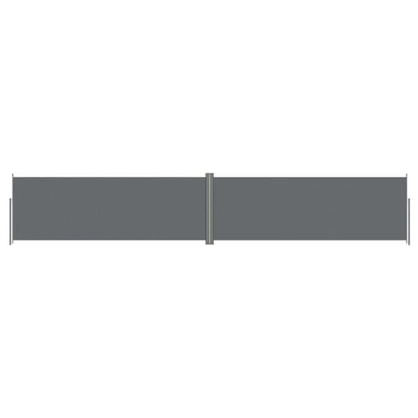 vidaXL Uttrekkbar sidemarkise 180x1000 cm antrasitt