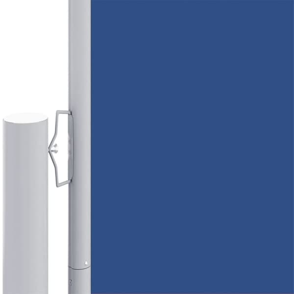 vidaXL Infällbar sidomarkis blå 180x1200 cm