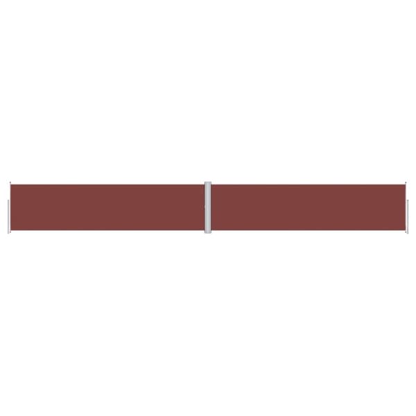 vidaXL Uttrekkbar sidemarkise 160x1200 cm brun