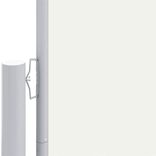 vidaXL Uttrekkbar sidemarkise 220x1200 cm kremhvit