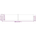 Miniatyrbillede 7 af 9: vidaXL sammenrullelig sidemarkise 200x1000 cm brun
