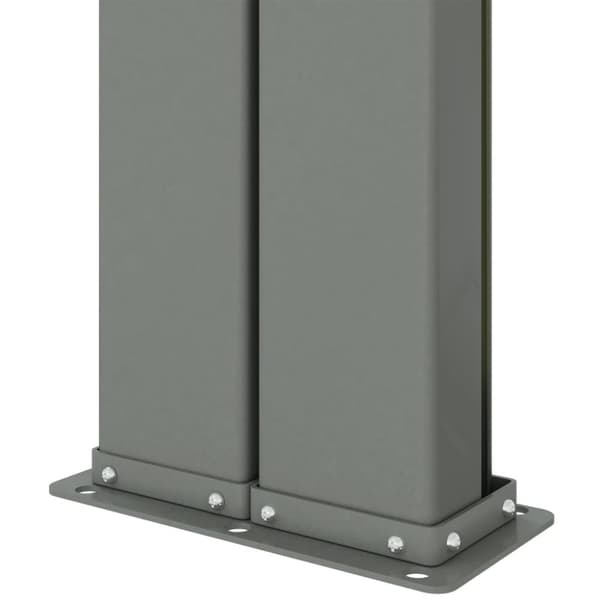 vidaXL Uttrekkbar sidemarkise 220x1000 cm blå