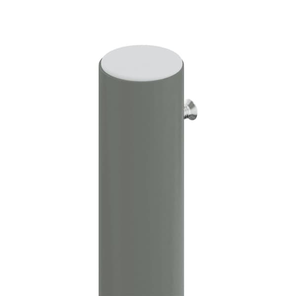 vidaXL Infällbar sidomarkis röd 220x1000 cm