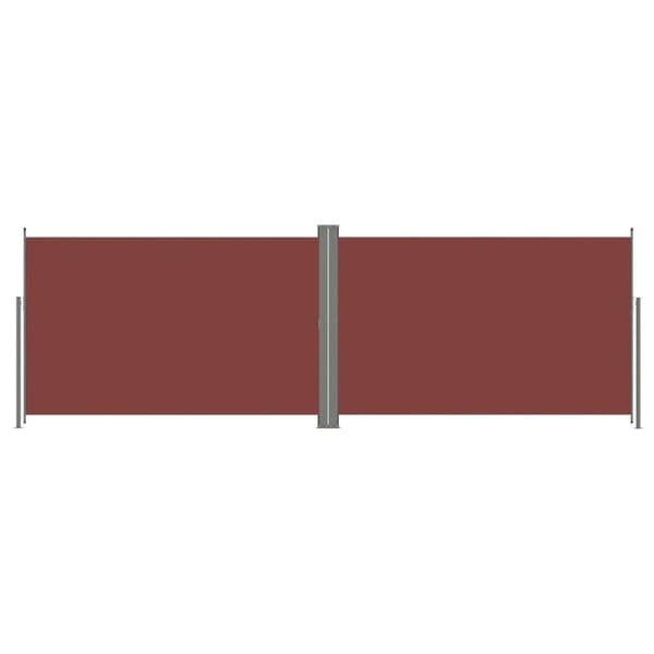 vidaXL Uttrekkbar sidemarkise 200x600 cm brun