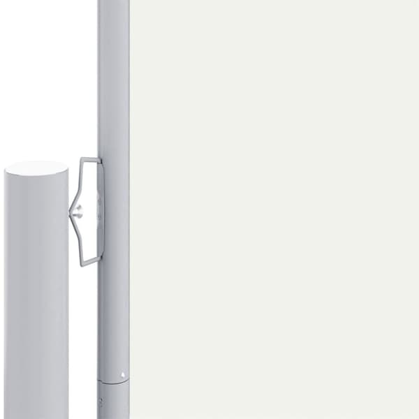 vidaXL Uttrekkbar sidemarkise 160x1200 cm kremhvit