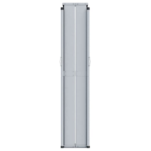 vidaXL Infällbar sidomarkis brun 220x1200 cm