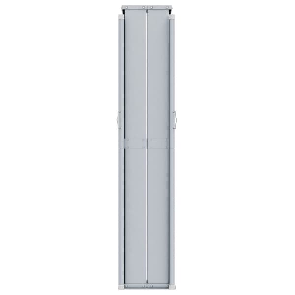 vidaXL Infällbar sidomarkis röd 200x1000 cm