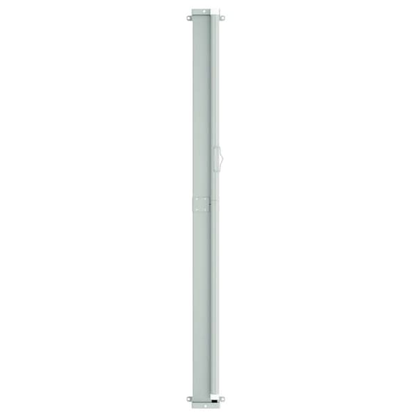 vidaXL sammenrullelig sidemarkise til terrassen 220x600 cm grå