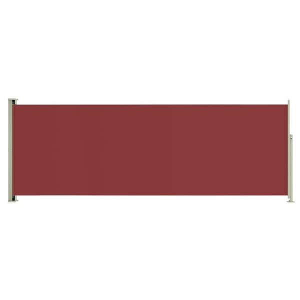 vidaXL Uttrekkbar sidemarkise 220x600 cm rød