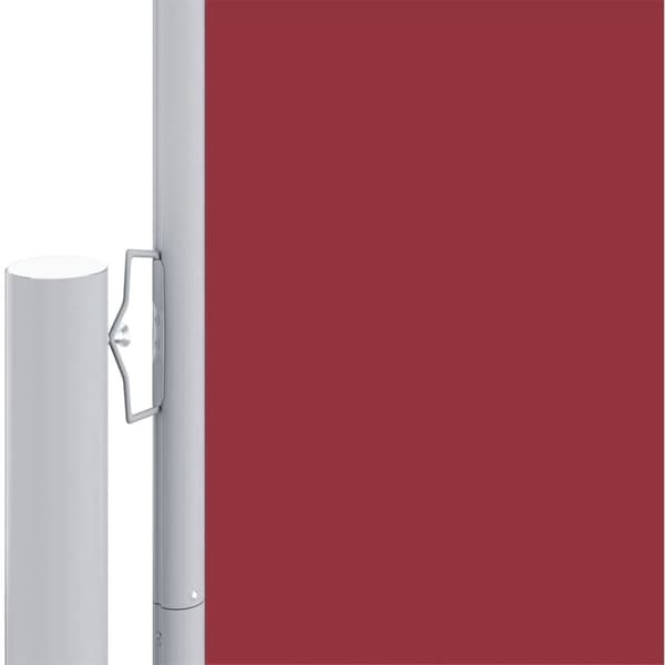 vidaXL Uttrekkbar sidemarkise 160x1200 cm rød