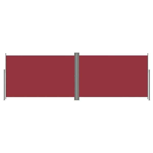 vidaXL Uttrekkbar sidemarkise 200x600 cm rød