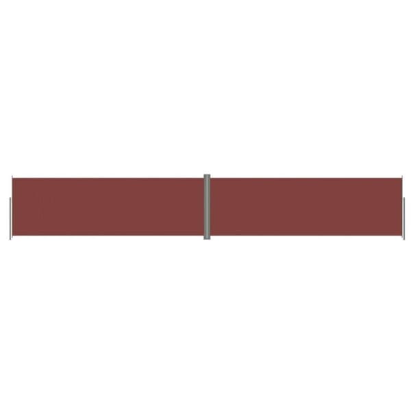 vidaXL Uttrekkbar sidemarkise 200x1200 cm brun