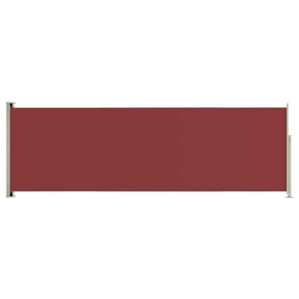 vidaXL Uttrekkbar sidemarkise 200x600 cm rød