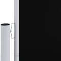 Miniatyrbilde 2 av 8: vidaXL Uttrekkbar sidemarkise 160x1200 cm svart