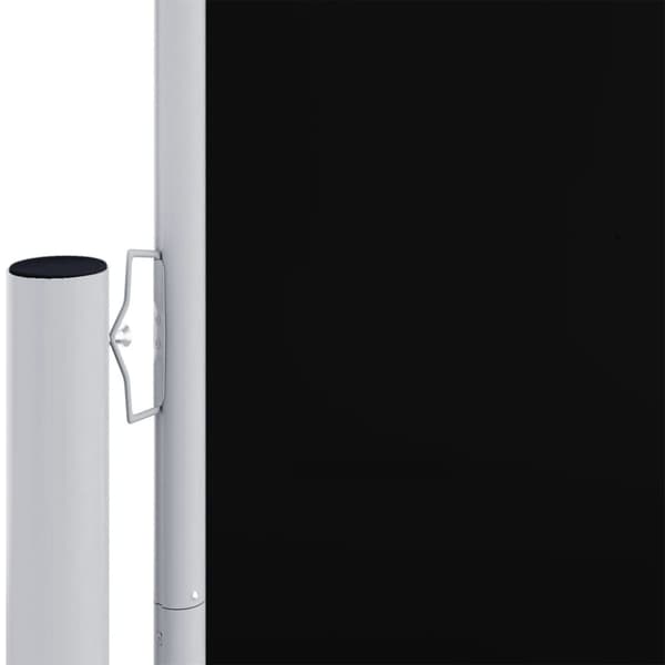vidaXL sammenrullelig sidemarkise 200x600 cm sort