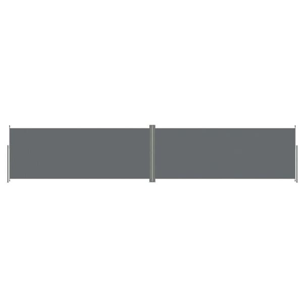 vidaXL Uttrekkbar sidemarkise 200x1000 cm antrasitt