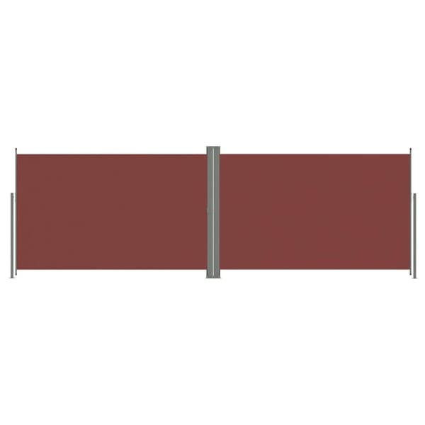 vidaXL Uttrekkbar sidemarkise 220x600 cm brun