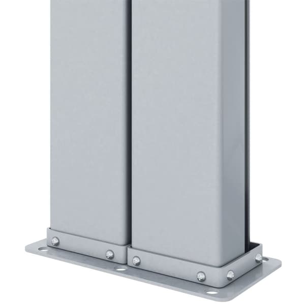 vidaXL Uttrekkbar sidemarkise 220x1000 cm brun