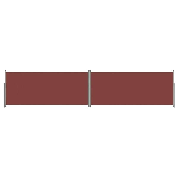 vidaXL Uttrekkbar sidemarkise 220x1000 cm brun