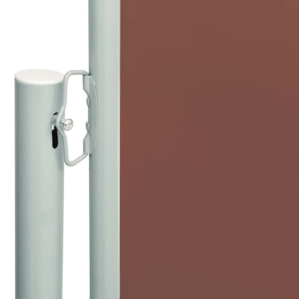 vidaXL Terassin sisäänvedettävä sivumarkiisi 180x600 cm ruskea