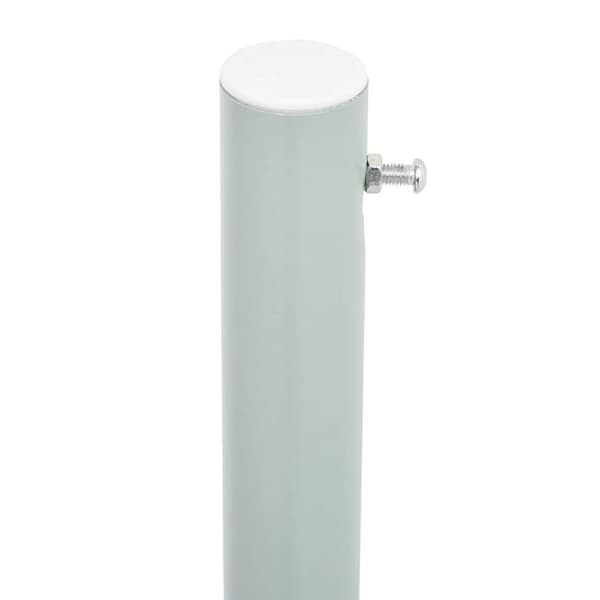 vidaXL sammenrullelig sidemarkise til terrassen 220x600 cm cremefarvet